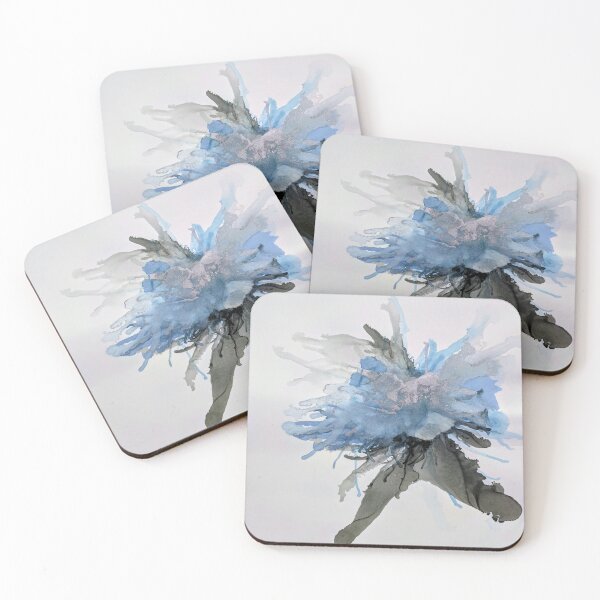 Item preview, Ink Flower Blue designed and sold by JillyBeanDesign.