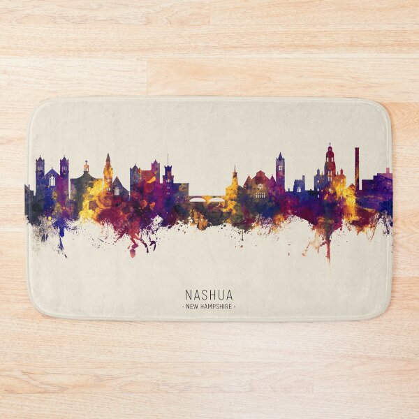 Item preview, Nashua New Hampshire Skyline designed and sold by ArtPrints.