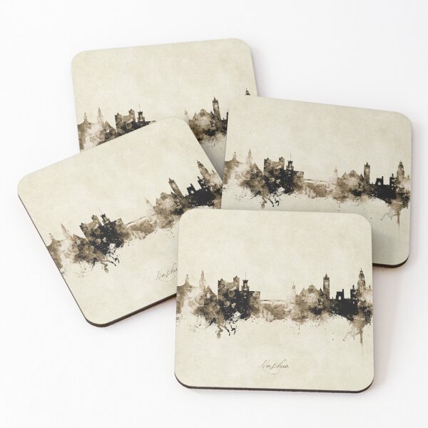 Item preview, Nashua New Hampshire Skyline designed and sold by ArtPrints.