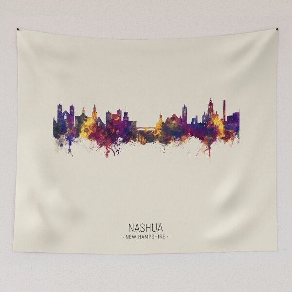 Item preview, Nashua New Hampshire Skyline designed and sold by ArtPrints.