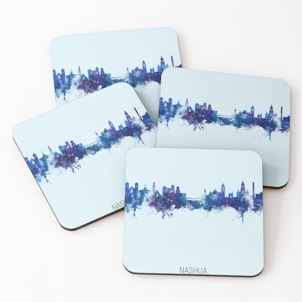 Item preview, Nashua New Hampshire Skyline designed and sold by ArtPrints.