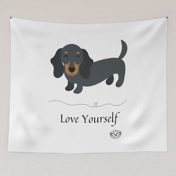 Item preview, Love yourself & Dachshund happy designed and sold by happystorehs.