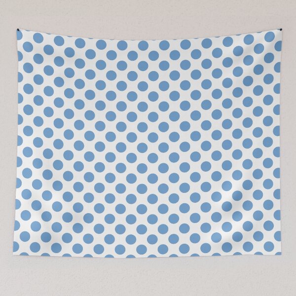 Item preview, Bright Little Boy Blue polka dots designed and sold by coverinlove.