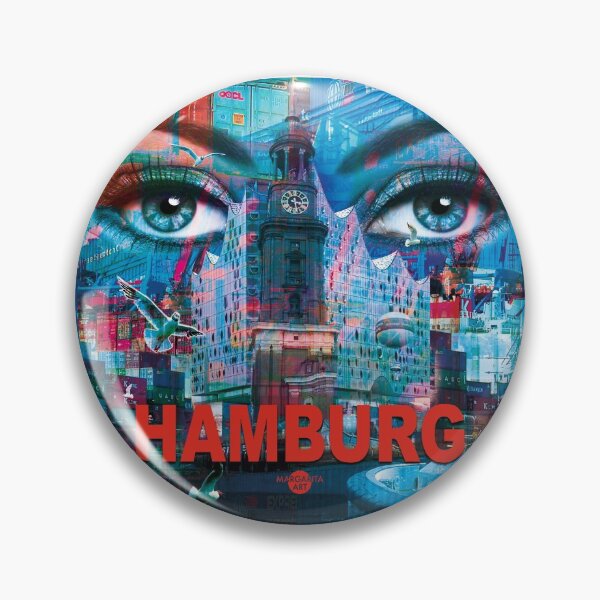 Item preview, 01 Fascination Hamburg Blue Eyes Elphi Michel Pop Art - Margarita Art designed and sold by Margarita-Art.