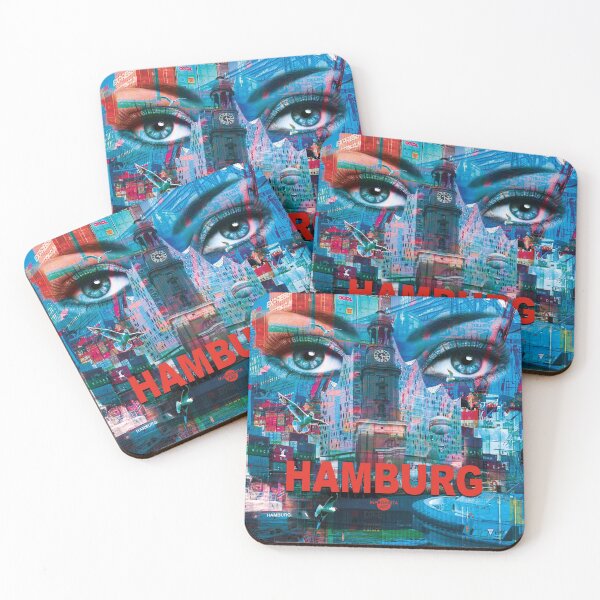 Item preview, 01 Fascination Hamburg Blue Eyes Elphi Michel Pop Art - Margarita Art designed and sold by Margarita-Art.