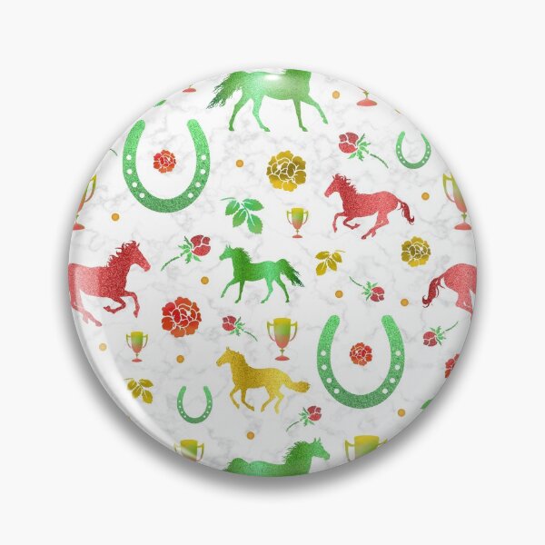 Item preview, Horse Racing Derby Day Party Colorful Spring Pattern designed and sold by emkayhess.