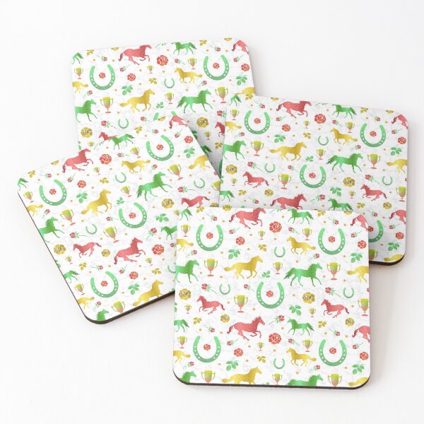 Item preview, Horse Racing Derby Day Party Colorful Spring Pattern designed and sold by emkayhess.