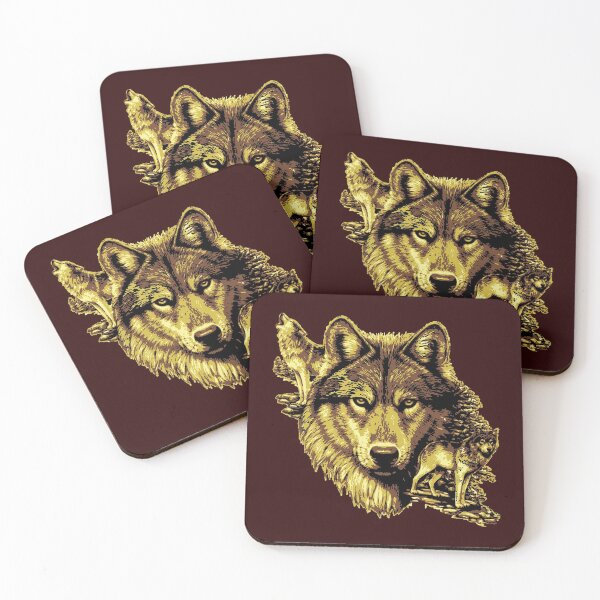 Item preview, Wolf, moon, fantasy, wild, dog  pop art design v1 designed and sold by SyahrulPopArt.