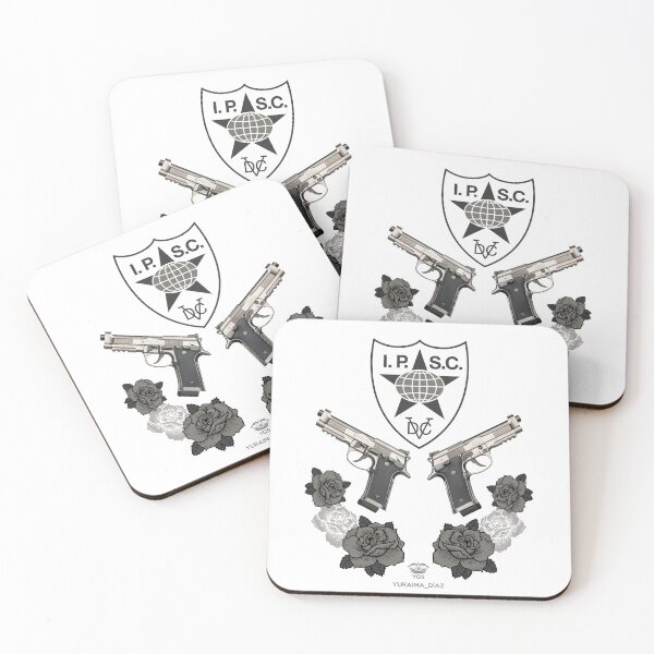 Item preview, Guns, roses ... and IPSC. White. Yuraima Diaz designed and sold by yourgunsstyle.