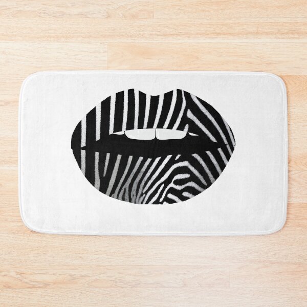 Item preview, Zebra Pattern Lips Zebra Stripes Coat Print Print Animal Print designed and sold by BornDesign.