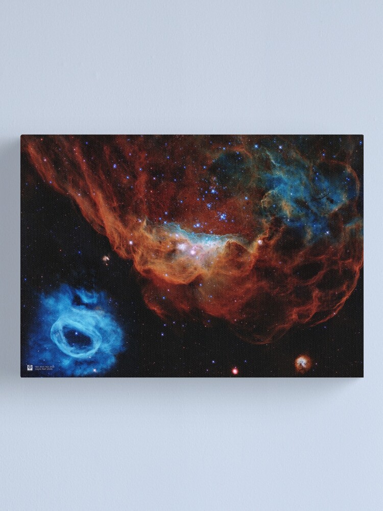 Alternate view of Hubble Telescope: Cosmic Reef (2020), NGC 2014, NGC 2020 Canvas Print