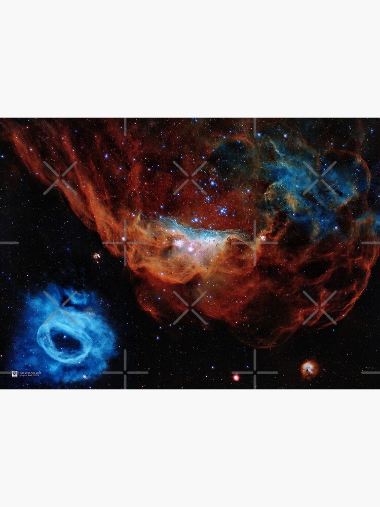 Hubble Telescope: Cosmic Reef (2020), NGC 2014, NGC 2020 by SynthWave1950