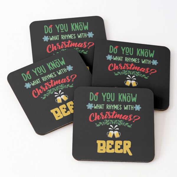Item preview, Know What Ryhmes With Christmas? Beer Xmas Drinking Shirt designed and sold by Orange Pieces.