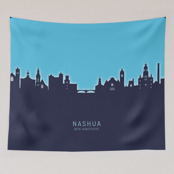 Item preview, Nashua New Hampshire Skyline designed and sold by ArtPrints.