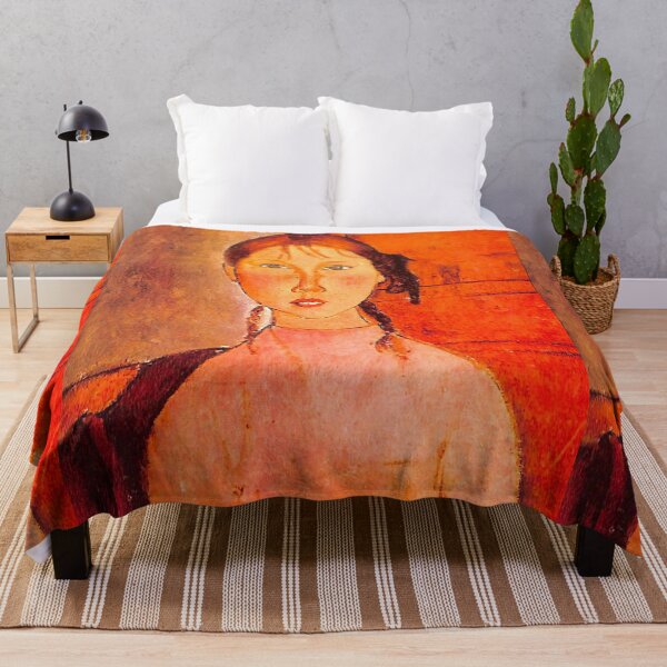 Item preview, Vintage Portrait painting by Amedeo Modigliani (Italian, Livorno 1884–1920 Paris) designed and sold by Vintage Designs +.