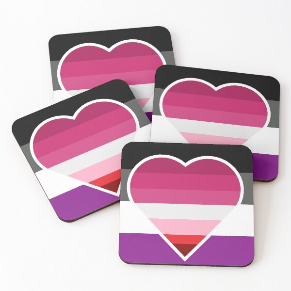 Item preview, Lesbian Asexual Flag designed and sold by DisneyFanatic23.