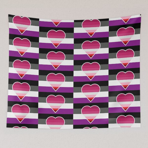 Item preview, Lesbian Asexual Flag designed and sold by DisneyFanatic23.