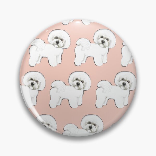 Item preview, Bichon Frise dogs on Peach designed and sold by MagentaRose.