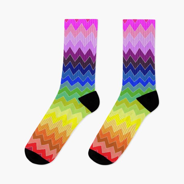 Item preview, Bright Colourful Rainbow Zigzag designed and sold by mrshelenbee.