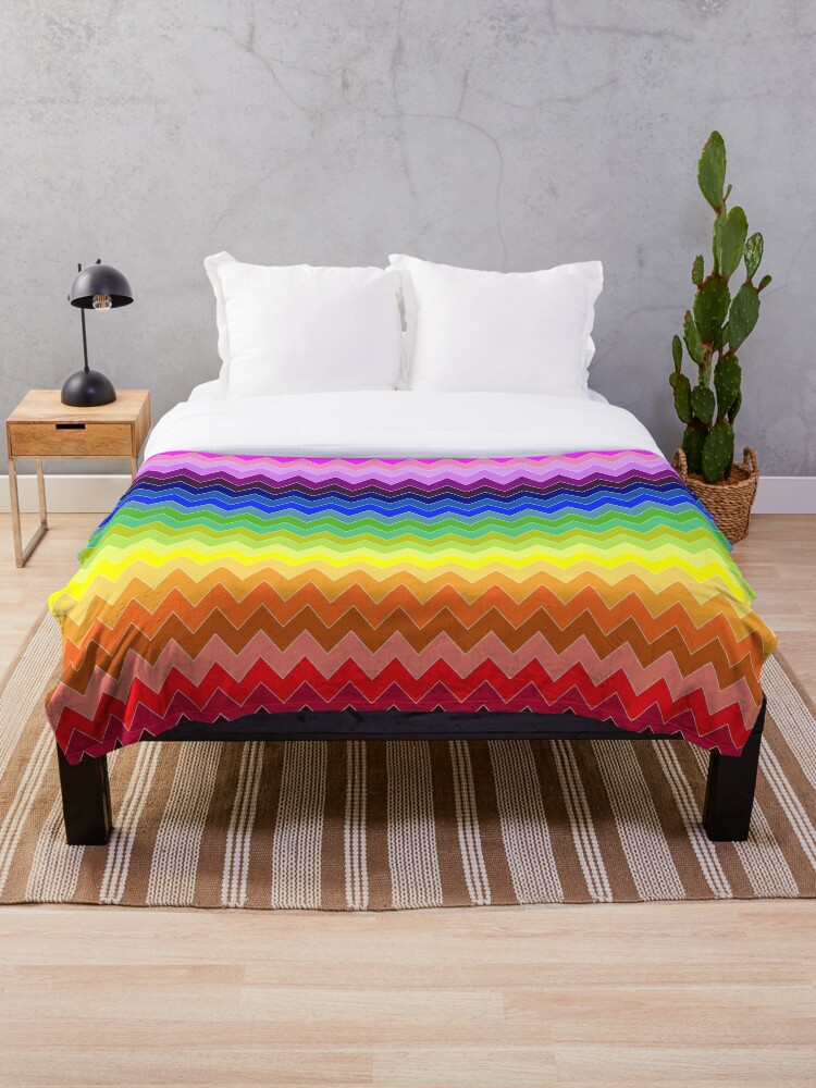 Colourful discount throw blanket