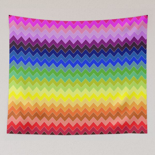 Item preview, Bright Colourful Rainbow Zigzag designed and sold by mrshelenbee.