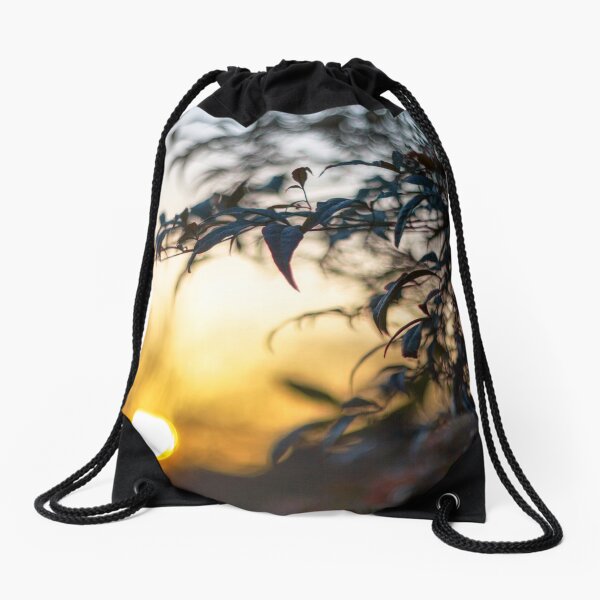 Yellow Hope Drawstring Bag