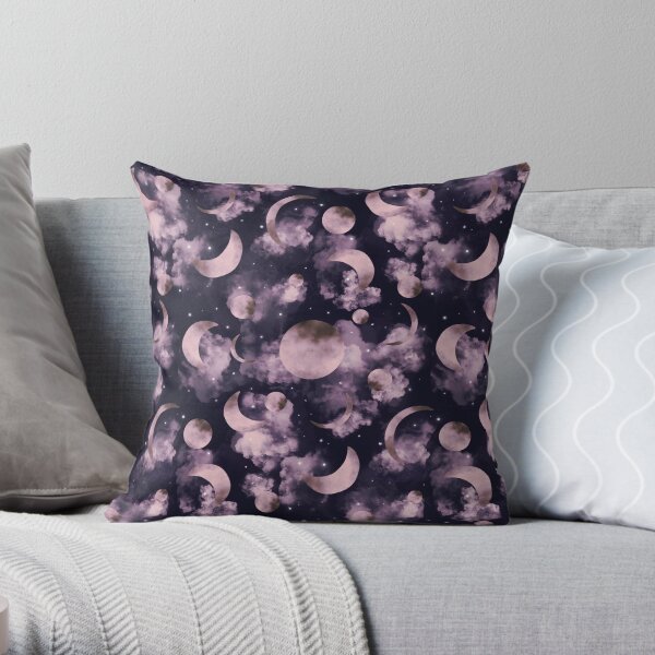 MAGIC MOONS PATTERN Throw Pillow