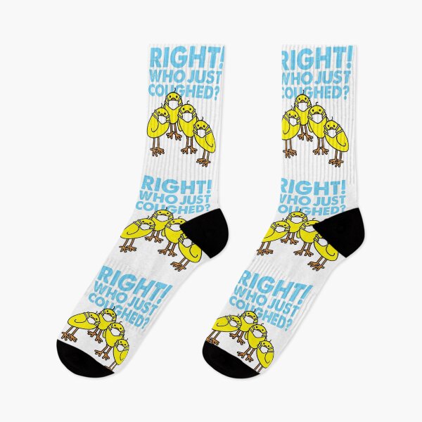 Item preview, Four Yellow Chicks wearing Medical Masks with Cough Message designed and sold by CleverPencil.