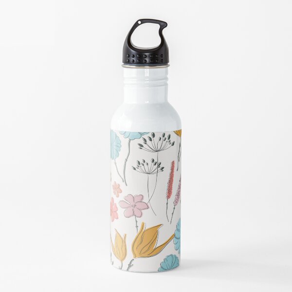 Summer flower print Water Bottle