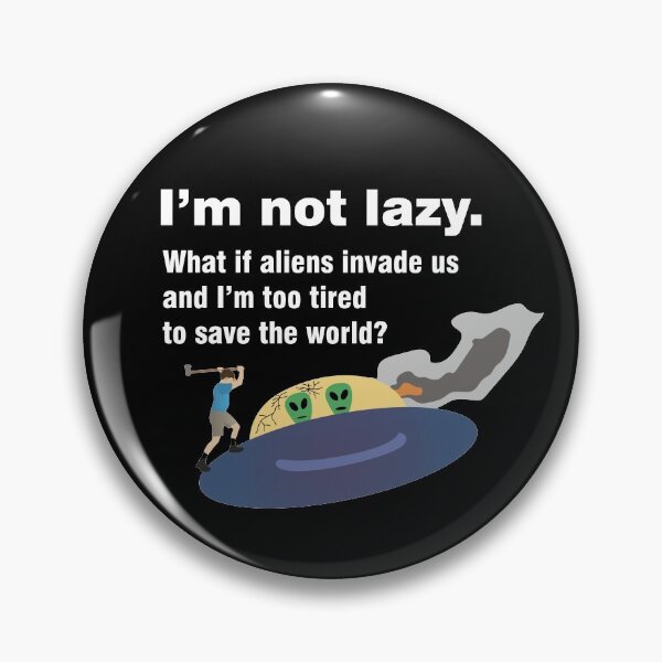 Item preview, Lazy People Fight Alien UFO designed and sold by NorseTech.
