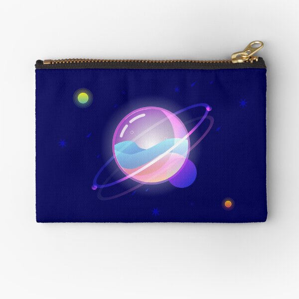 Space Bubble Planet Zipper Pouch