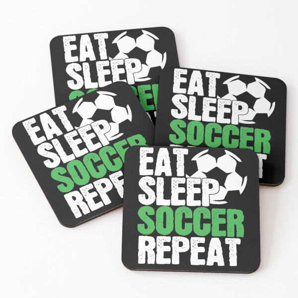 Item preview, Soccer Player Gift, Eat Sleep Soccer Repeat designed and sold by SlinkyDesigns.
