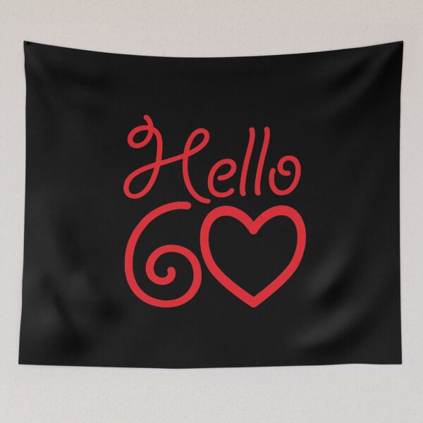 Item preview, Women Hello Sixty 60th Birthday Gift designed and sold by 2blackcherries.