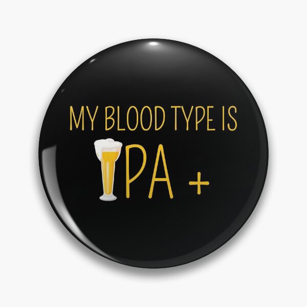 Artikelvorschau, My Blood Type Is IPA Beer Drinking Gift Idea entworfen und verkauft von haselshirt.
