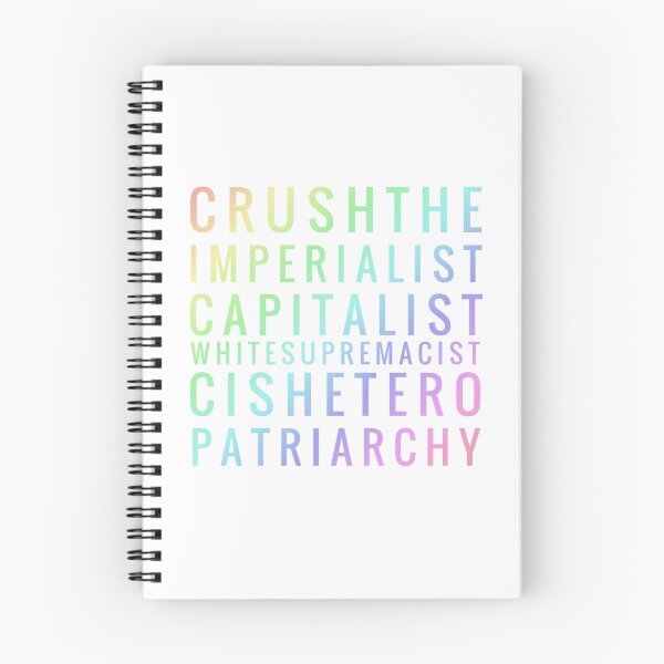 Item preview, Crushtheimperialistcapitalistwhitesupremacistcisheteropatriarchy - rainbow designed and sold by thespyglass.