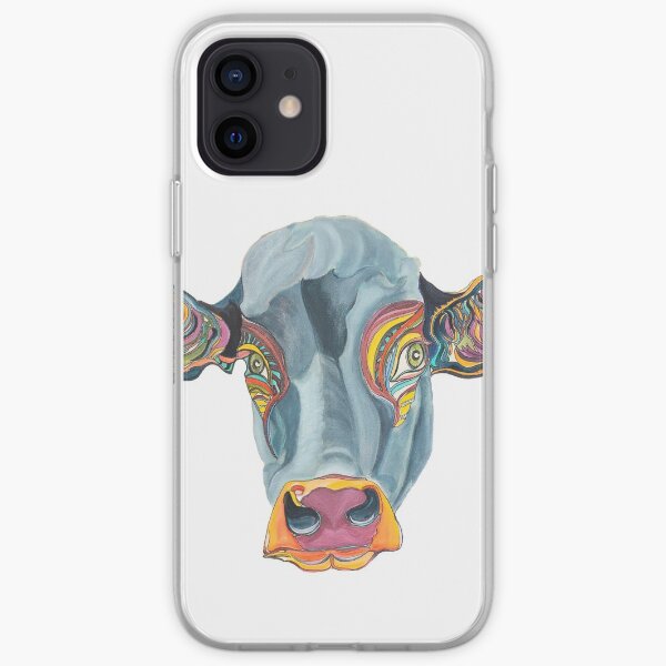 Cute Cow - Don't eat me ... by Giselle iPhone Soft Case
