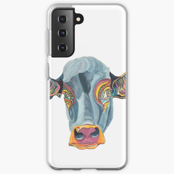 Cute Cow - Don't eat me ... by Giselle Samsung Galaxy Soft Case