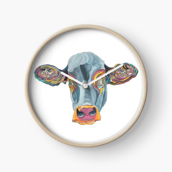 Cute Cow - Don't eat me ... by Giselle Clock