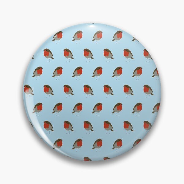 Red Robins - British Garden Birds Pin