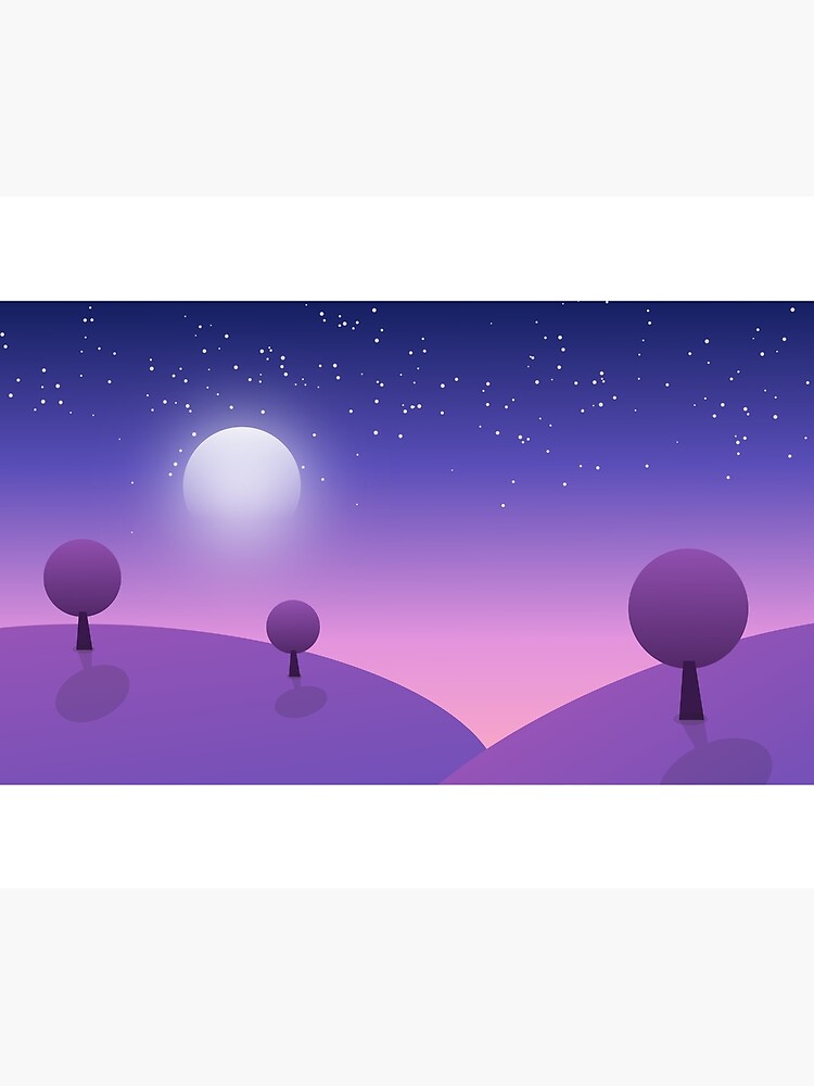 Trees under Moon by FWGraphicDesign