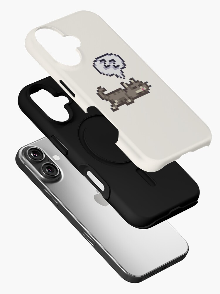 Thumbnail 2 of 4, iPhone Case, Stardew Valley Sleeping Cat Sploot designed and sold by r9440.