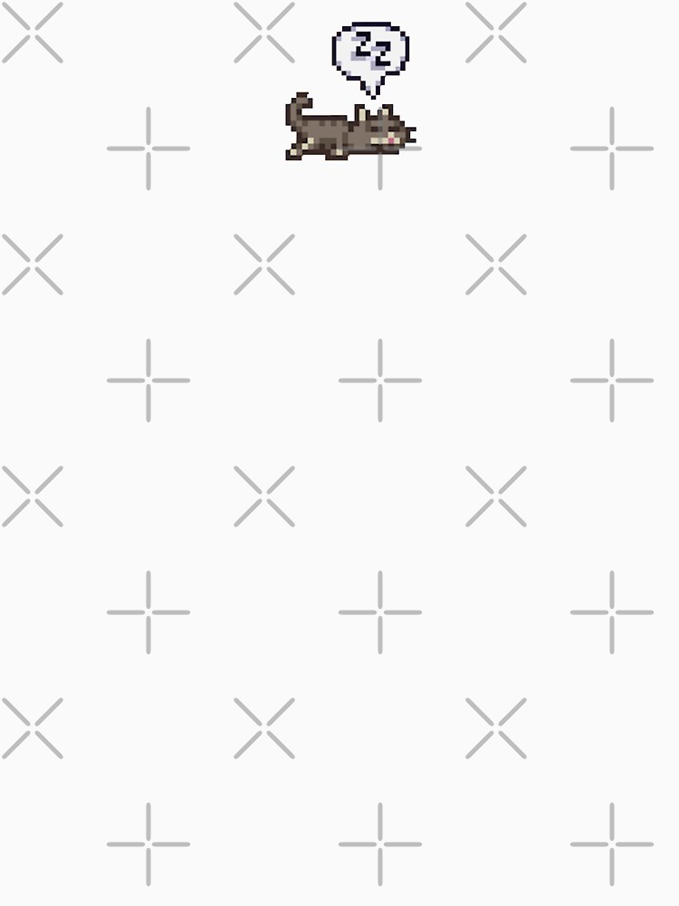 Thumbnail 7 of 7, Classic T-Shirt, Stardew Valley Sleeping Cat Sploot designed and sold by r9440.
