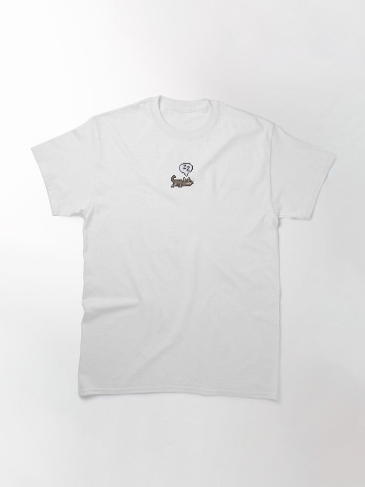 Thumbnail 3 of 7, Classic T-Shirt, Stardew Valley Sleeping Cat Sploot designed and sold by r9440.