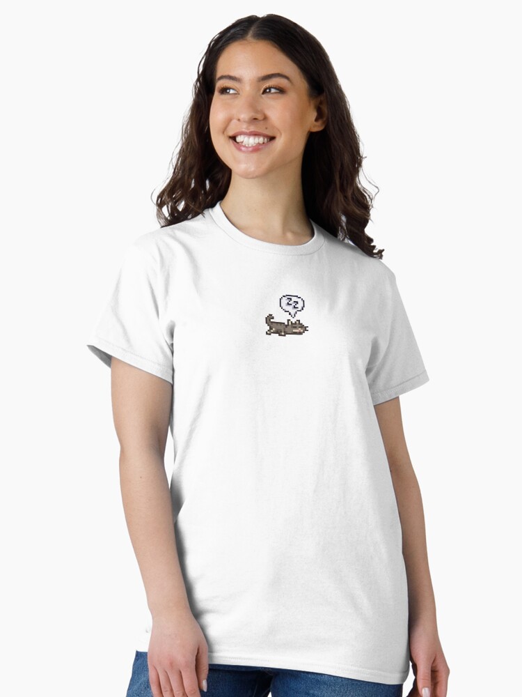 Thumbnail 2 of 7, Classic T-Shirt, Stardew Valley Sleeping Cat Sploot designed and sold by r9440.