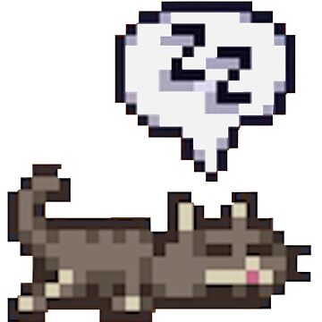 Artwork thumbnail, Stardew Valley Sleeping Cat Sploot by r9440