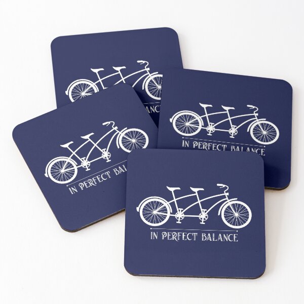 Item preview, In Perfect Balance Two-Wheeler Tandem Bike Graphic designed and sold by CreativeTwins.