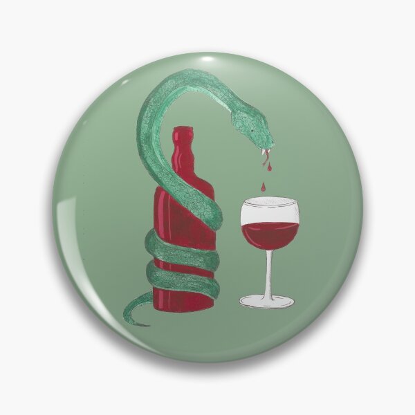 Item preview, A snake and a bottle of wine designed and sold by rockovart.