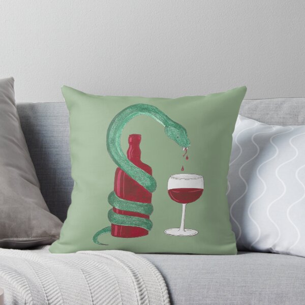 Item preview, A snake and a bottle of wine designed and sold by rockovart.
