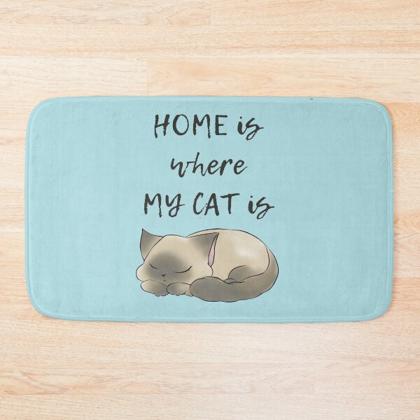Item preview, Home is where my cat is - sleepy cat designed and sold by Denise, Denisn't.