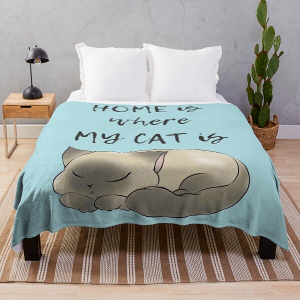 Item preview, Home is where my cat is - sleepy cat designed and sold by Denise, Denisn't.